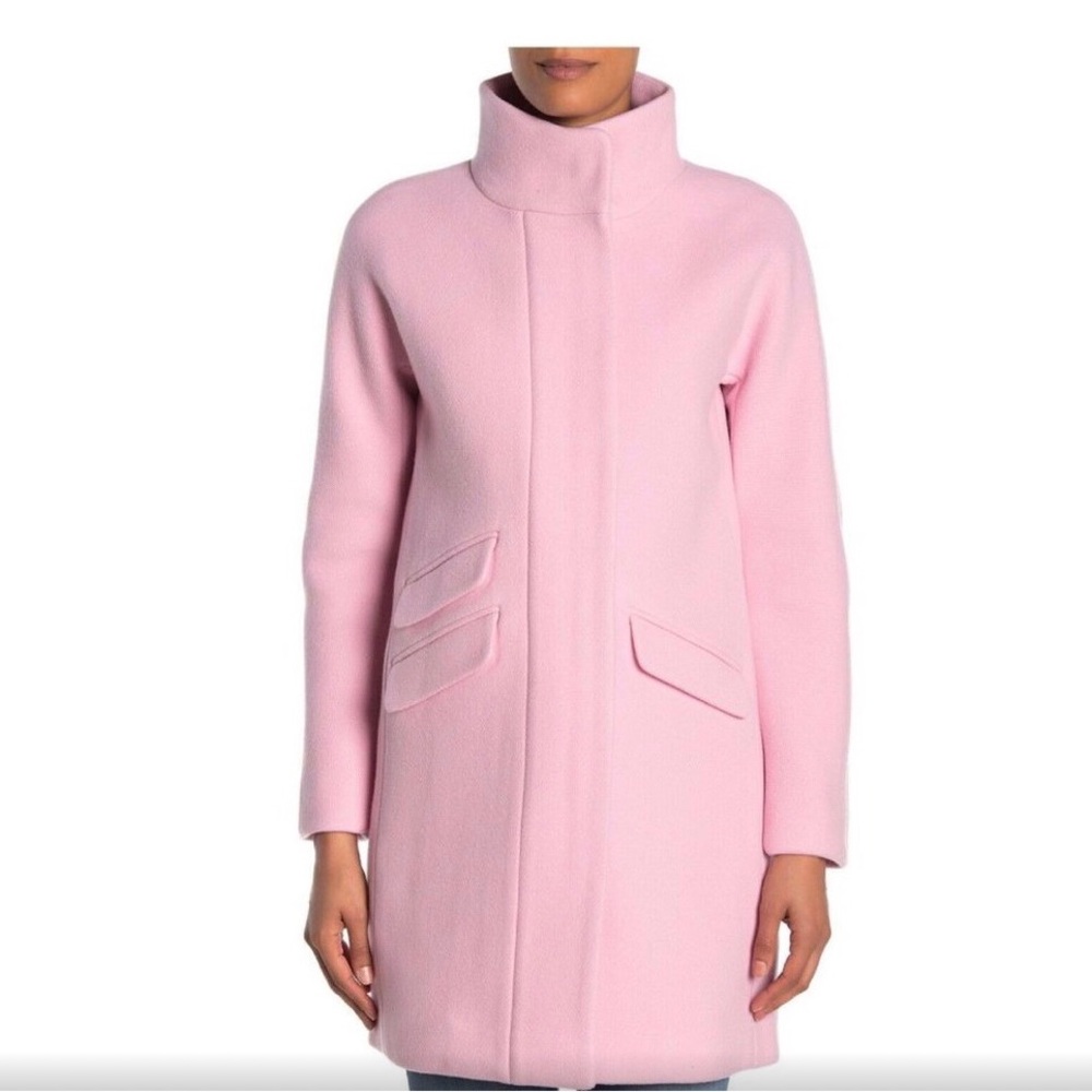 J. Crew Pink Cocoon Coat Sz 18